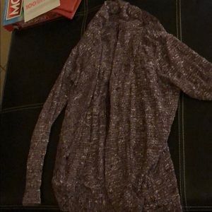 Burgundy sweater with lace on back